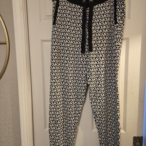 Michael Kors Black and White Women's Pants